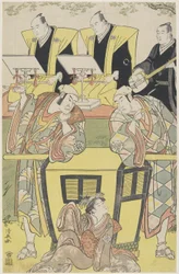 (Escena de The Shosa Modori kago iro ni aikata), 1788